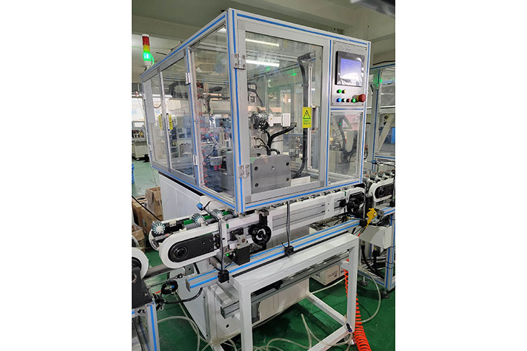 Rotor Pressure Commutator Machine with Conveyor Line